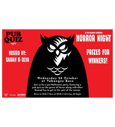 Horror Night Pub Quiz & Pre-Halloween Gathering (& After-Party)
