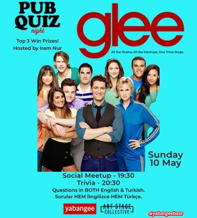 Pub Quiz Night on Glee (TV Series): Questions in English & Turkish