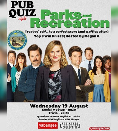 Pub Quiz on Parks & Recreation: Questions in English & Turkish