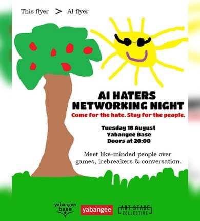 AI Haters Networking Night: Come for the hate. Stay for the people.