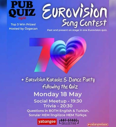 Pub Quiz Night on Eurovision: Questions in English & Turkish