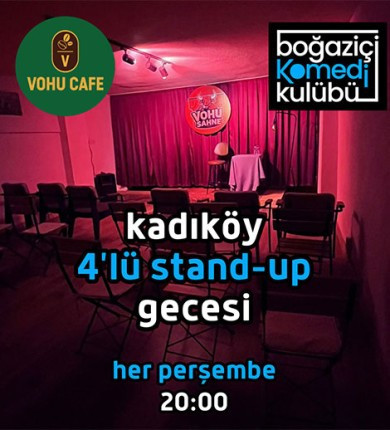 Kadıköy 4'lü Stand-up Gecesi - Boğaziçi Komedi Kulübü