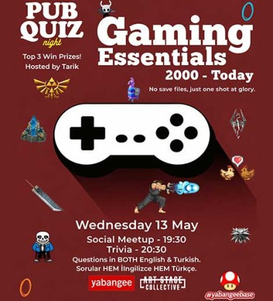 Pub Quiz Night on Gaming Essentials (2000-Today): Questions in English and Turkish