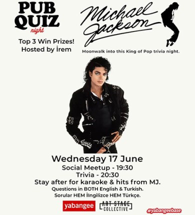 Pub Quiz Night on Michael Jackson: Questions in English and Turkish