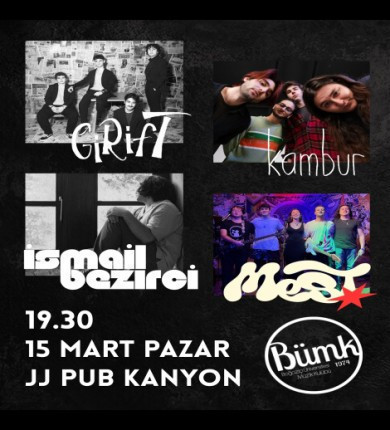 BÜMK JJ Pub Kanyon Konseri: Girift, Kambur, İsmail Bezirci, Mest
