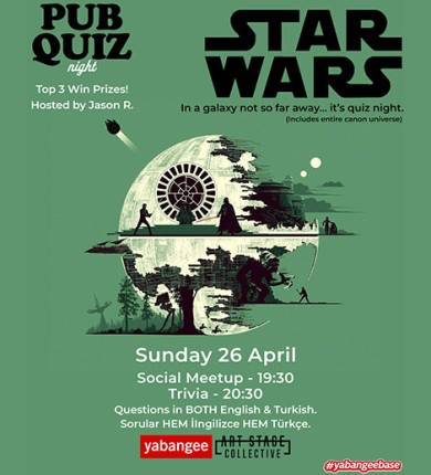 Pub Quiz Night on Star Wars (Canon Universe): Questions in English and Turkish