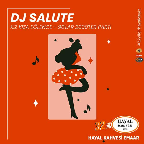 DJ Salute - Kız Kıza Eğlence - 90'lar-2000'ler Parti