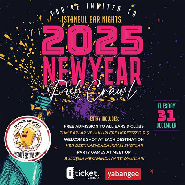 Istanbul Bar Nights - 2025 New Year Pub Crawl