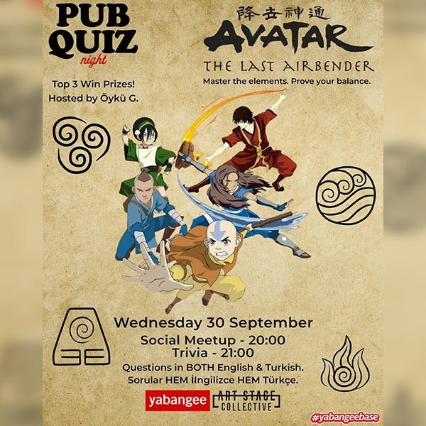 Avatar the Last Airbender Quiz: Questions in both English & Turkish