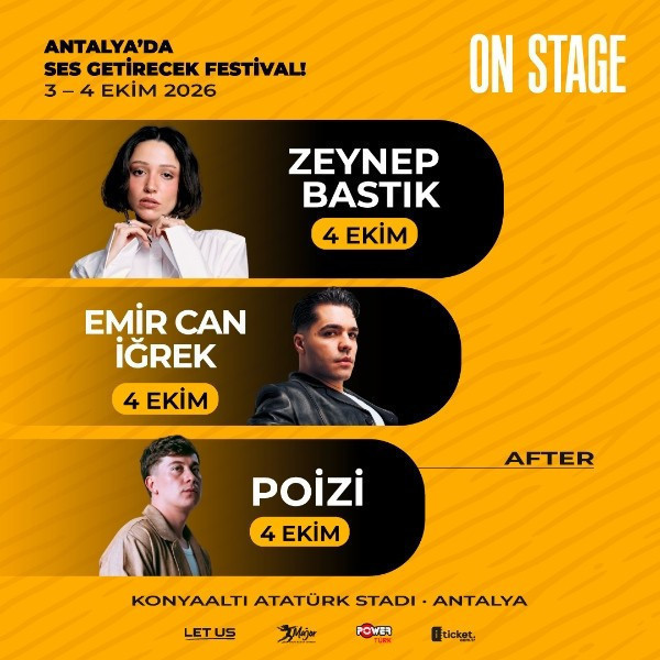 On Stage Antalya 2026 - Zeynep Bastık, Emir Can İğrek, Poizi
