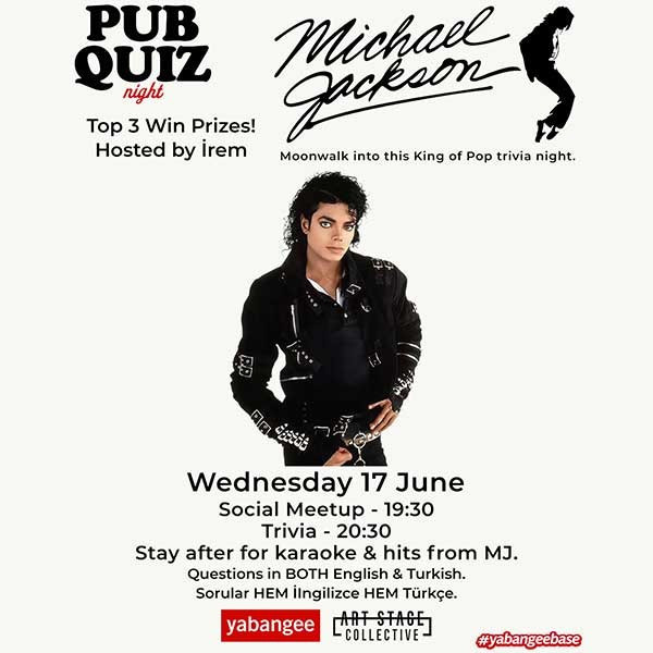Pub Quiz Night on Michael Jackson: Questions in English and Turkish