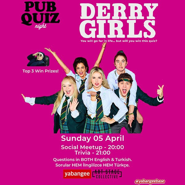 Pub Quiz Night on Derry Girls: Questions in English and Turkish