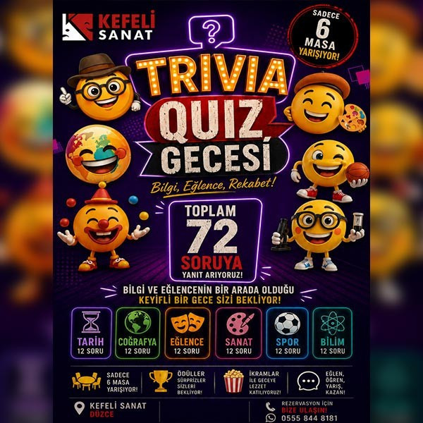 Trivia Quiz Gecesi