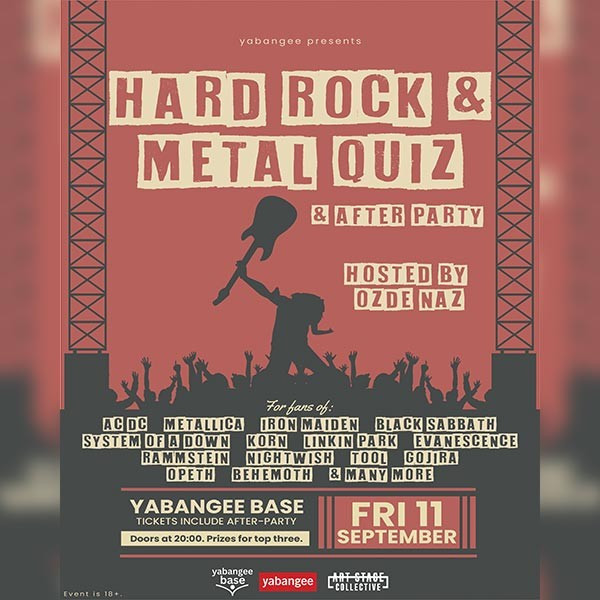 Hard Rock & Metal Quiz Night (with After-Party)