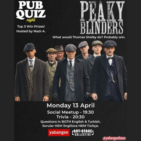 Pub Quiz Night on Peaky Blinders: Questions in English and Turkish