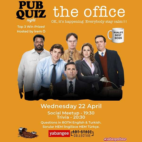 Pub Quiz Night on The Office: Questions in English & Turkish