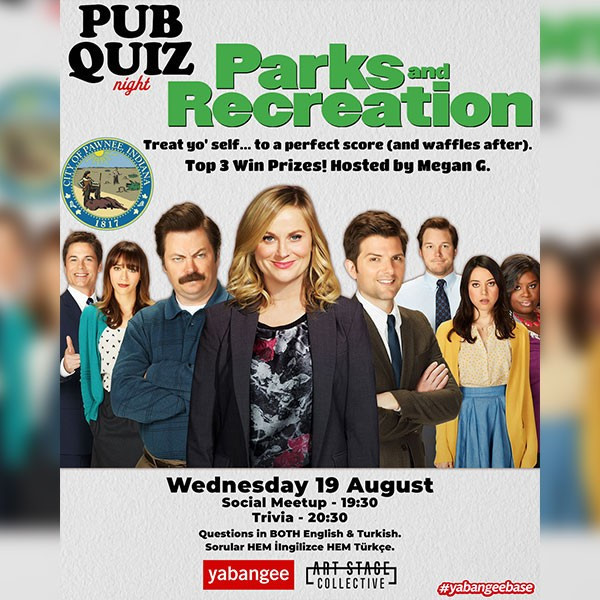 Pub Quiz on Parks & Recreation: Questions in English & Turkish