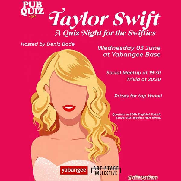 Pub Quiz Night on Taylor Swift: Questions in English & Turkish