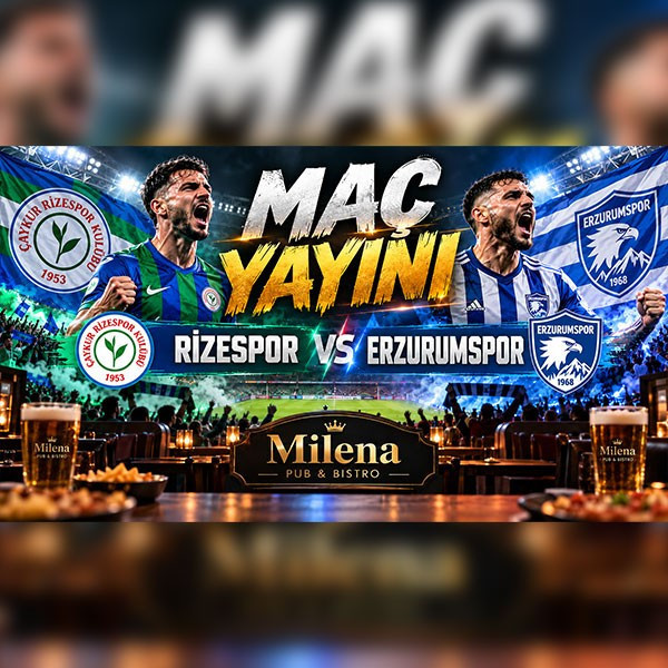 Rizespor - Erzurumspor Maç Yayını
