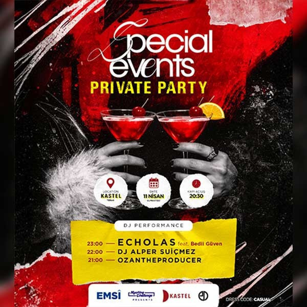 SPECIAL EVENTS PRIVATE PARTY