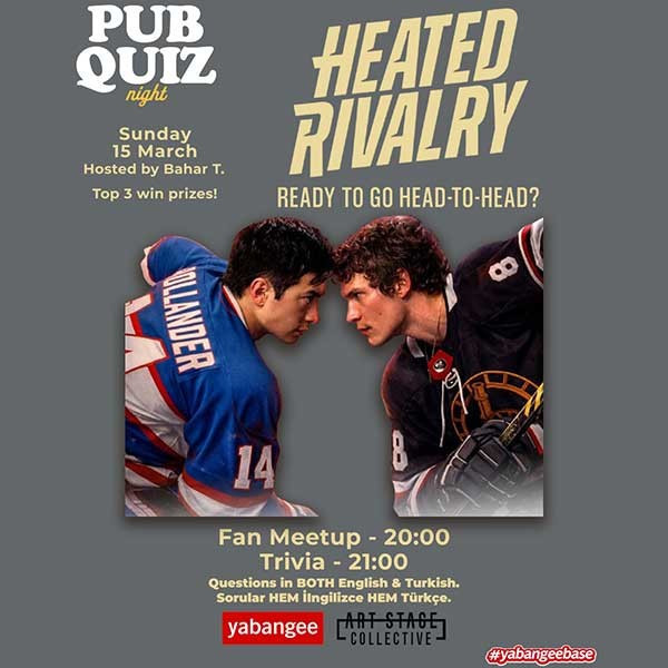 Pub Quiz Night on Heated Rivalry (TV Show): Questions in both English and Turkish