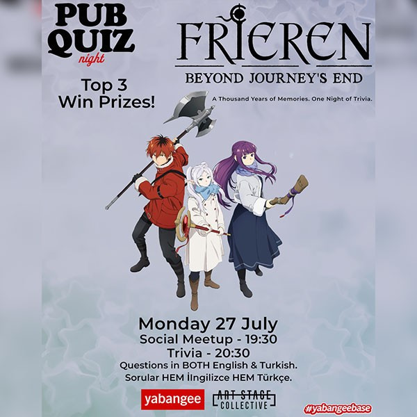 Pub Quiz on Frieren: Beyond Journey's End - Questions in English and Turkish