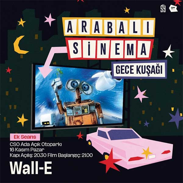 Arabalı Sinema Gece Kuşağı Wall-e (Altyazılı)