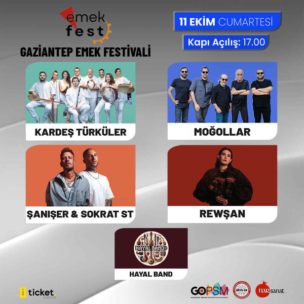 Emek Fest (Kardeş Türküler, Moğollar, Şanışer&Sokrat ST, Rewşan)