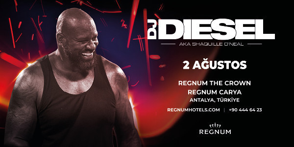 DJ Diesel - Aka Shaquille O'Neal - Regnum Pearl Event Area - ANTALYA