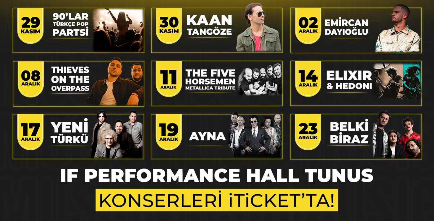 IF Performance Hall Tunus Etkinlikleri