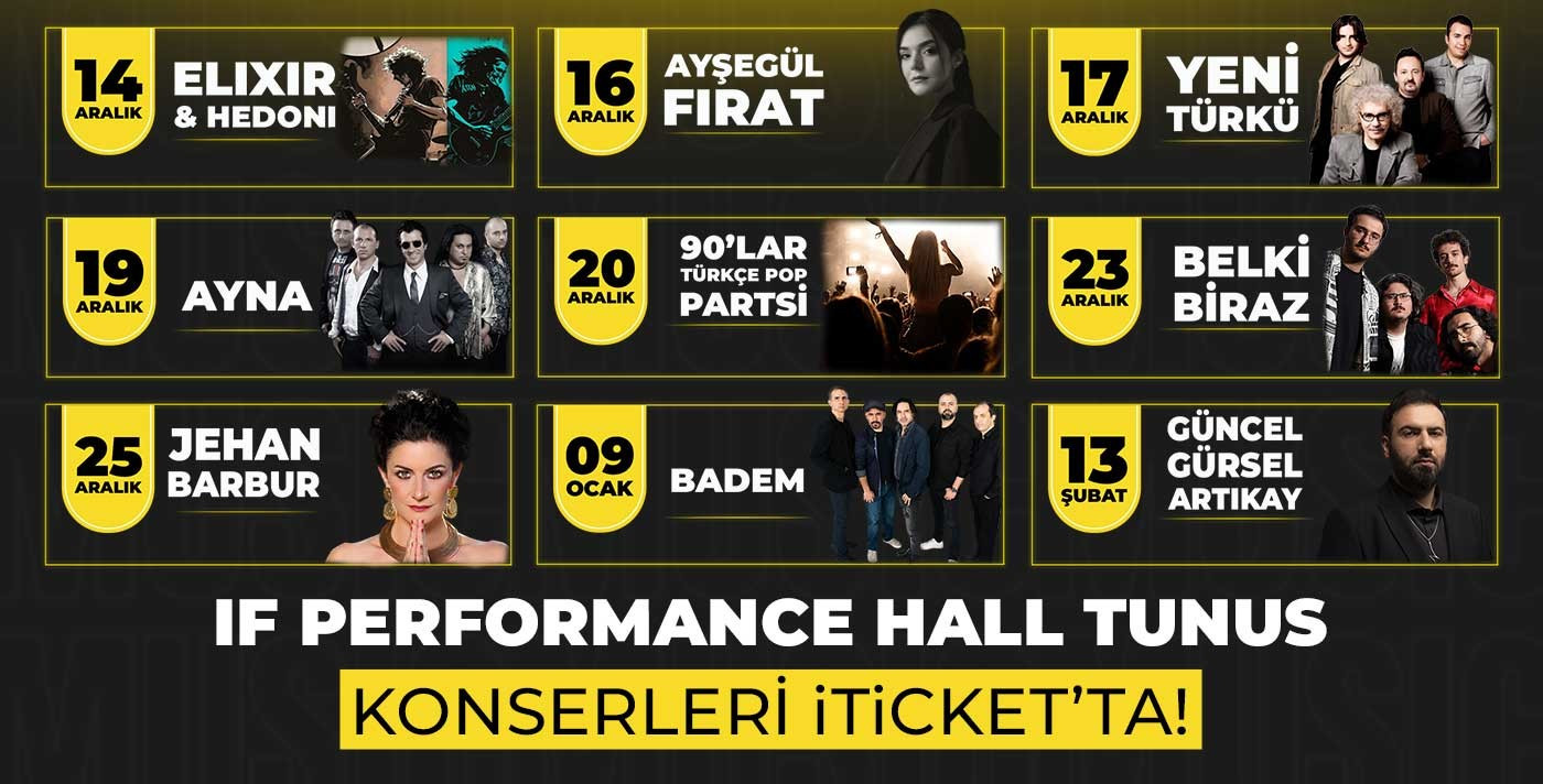 IF Performance Hall Tunus Etkinlikleri