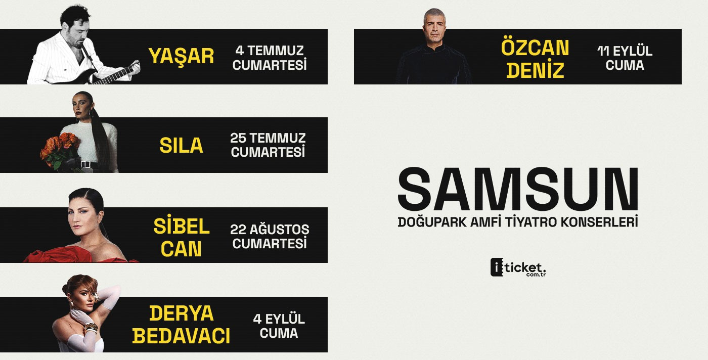 Samsun Doğu Park Amfi Tiyatro Konserleri