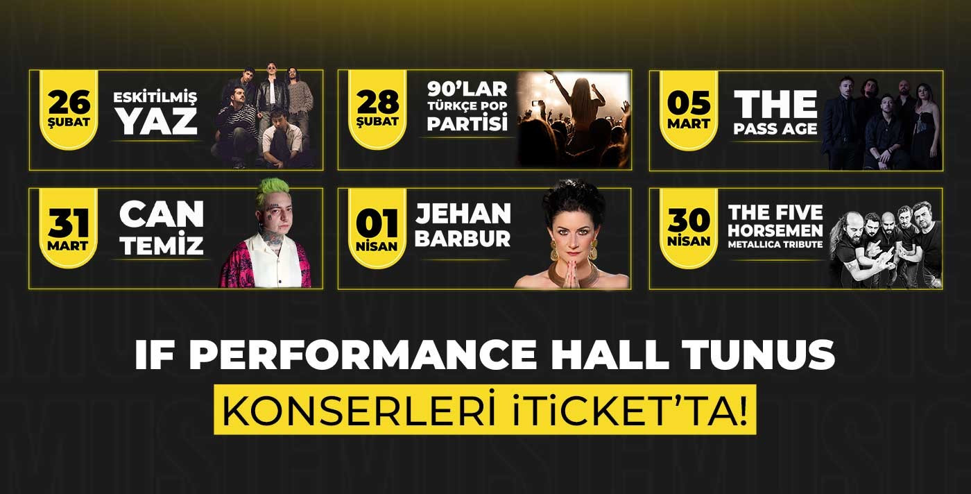 IF Performance Hall Tunus Etkinlikleri