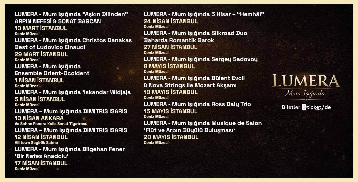 Lumera - Mum Işığında Konserleri