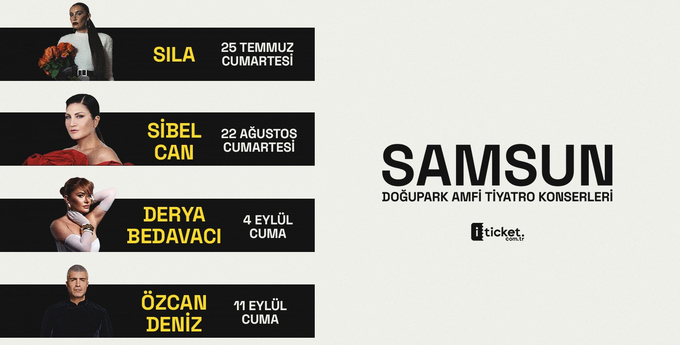 Samsun Doğu Park Amfi Tiyatro Konserleri